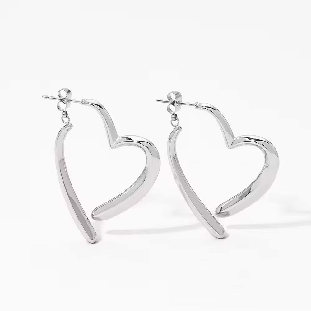 ΓΥΝΑΙΚΕΙΑ ΑΤΣΑΛΙΝΑ ΣΚΟΥΛΑΡΙΚΙΑ-WOMEN'S STEEL EARRINGS