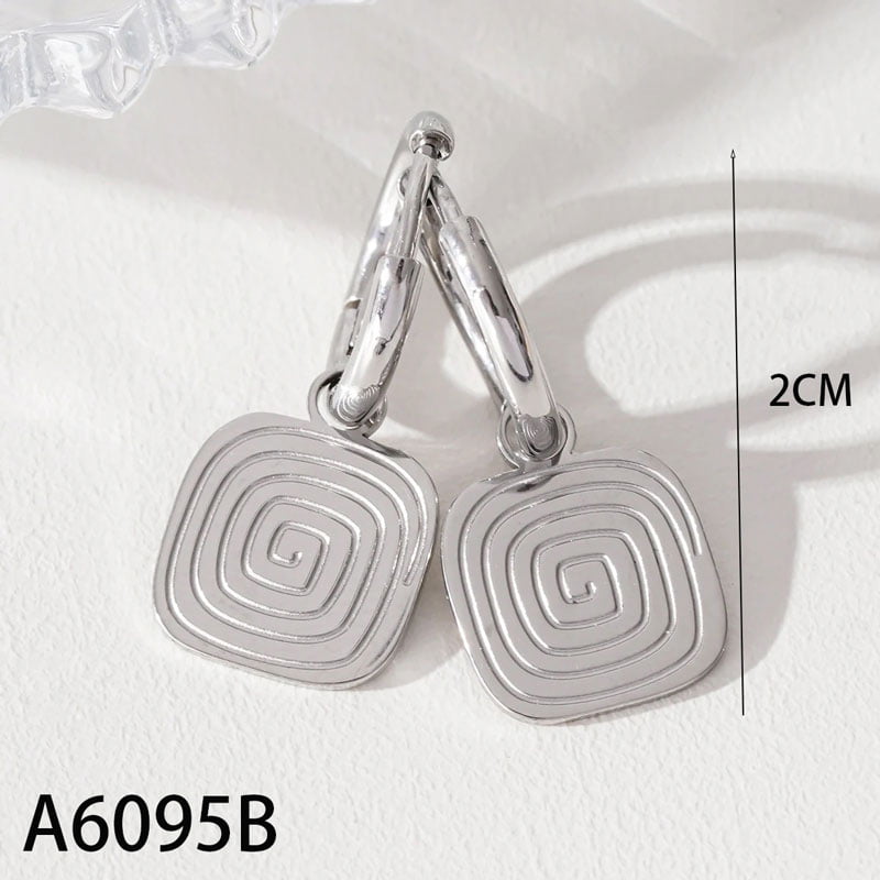 ΓΥΝΑΙΚΕΙΑ ΣΚΟΥΛΑΡΙΚΙΑ ΚΡΙΚΟΙ ΑΠΟ ΑΤΣΑΛΙ-WOMEN'S STEEL EARRINGS