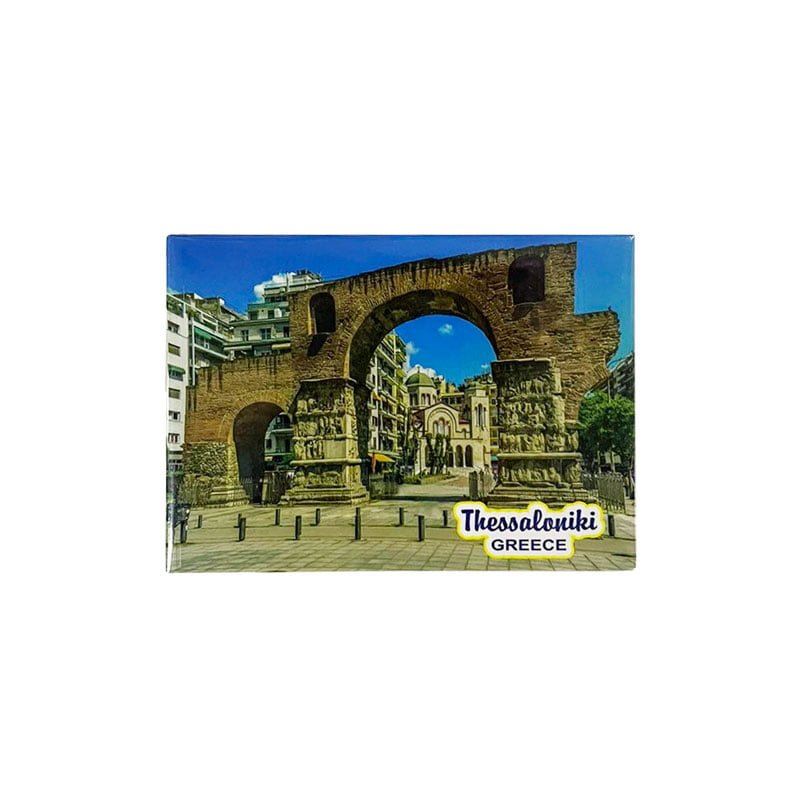 Μαγνητάκι ψυγείου σουβενίρ Thessaloniki Greece 12τεμ - Metallic fridge magnet Greece