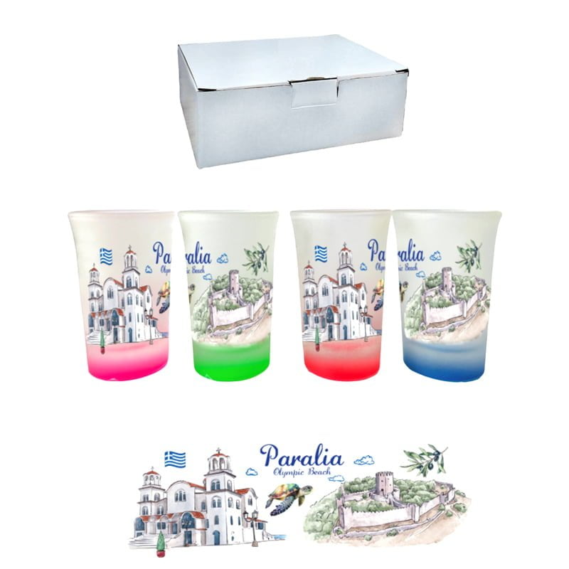 Σουβενίρ Σφηνοπότηρο Paralia 12τμχ - Souvenir Glass 12pcs