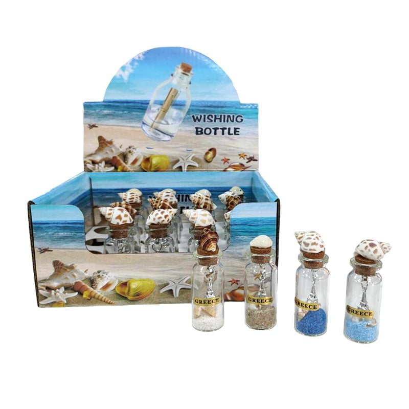 Διακοσμητικά μπουκάλια Greece 20τμχ - Glass bottle decorations 20pcs