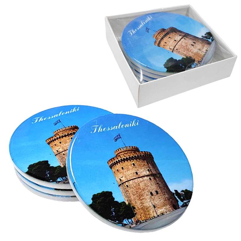 Σετ σουβέρ Thessaloniki 12cm 4τμχ - Coaster set 4pcs