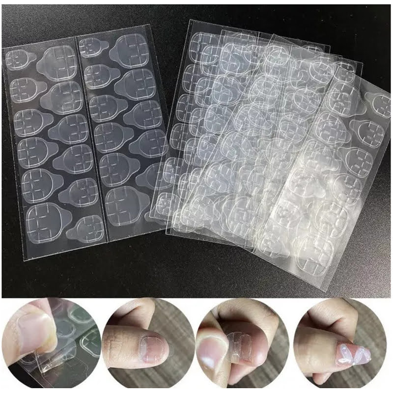 Αυτοκόλλητα Φύλλα Διπλής Όψης Για Tips Νυχιών - Sheets Nail Jelly Glue Manicure Adhesive Paste