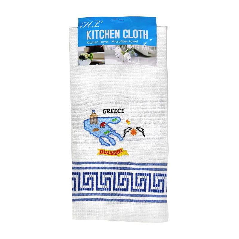 Αναμνηστική πετσέτα κουζίνας Greece Chalkidiki - Greece kitchen towel