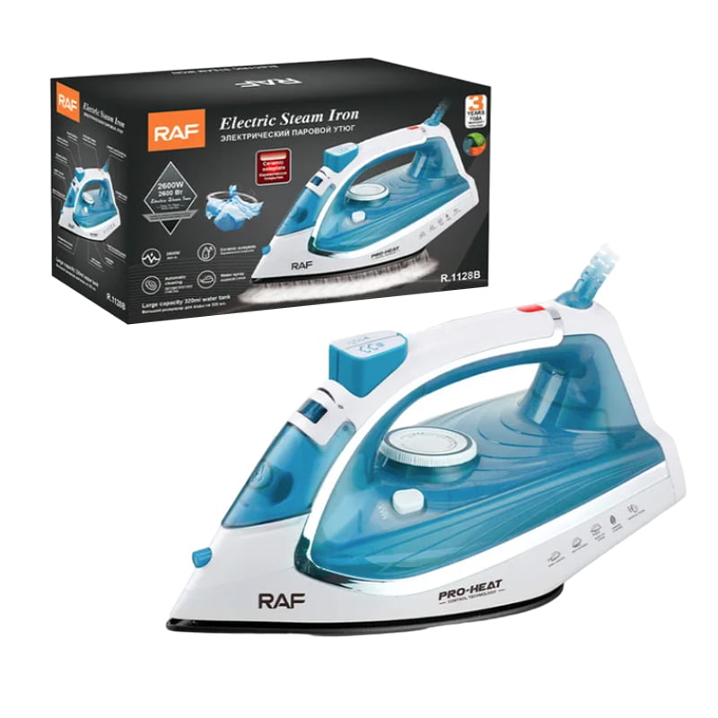 RAF Ηλεκτρικό Σίδερο Ατμού 2200W R.1128B - Electric Steam Iron