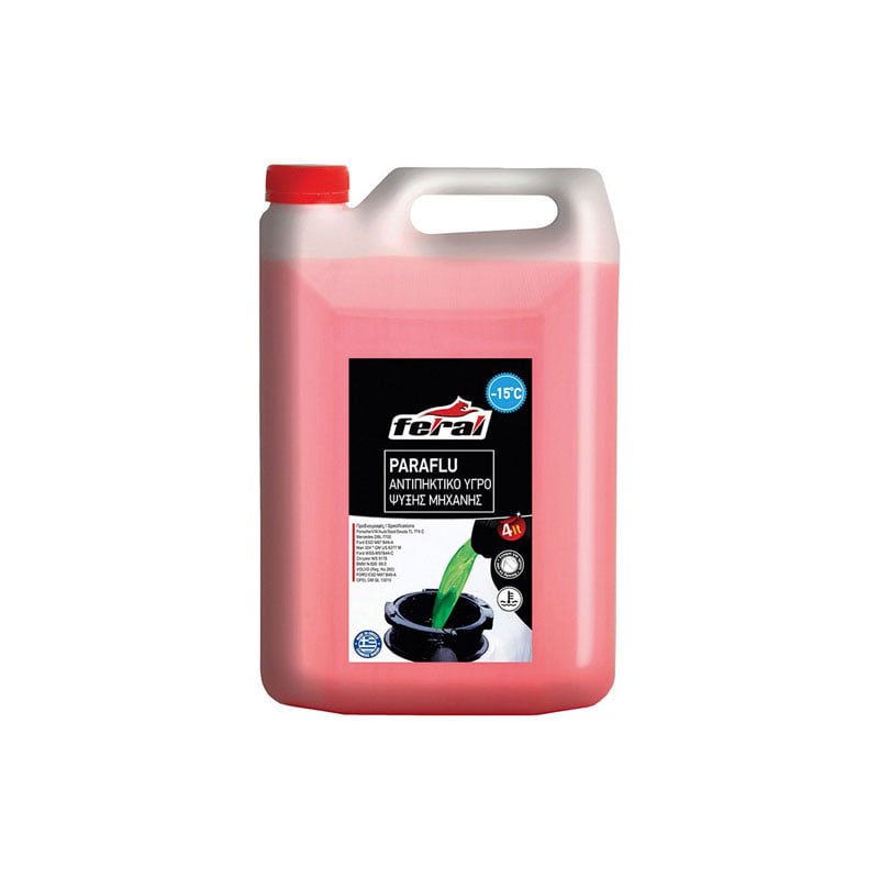 Feral Paraflu Αντιπηκτικό Υγρό -15 ⁰ C 4L Κόκκινο - Red Engine Coolant Antifreeze 4L