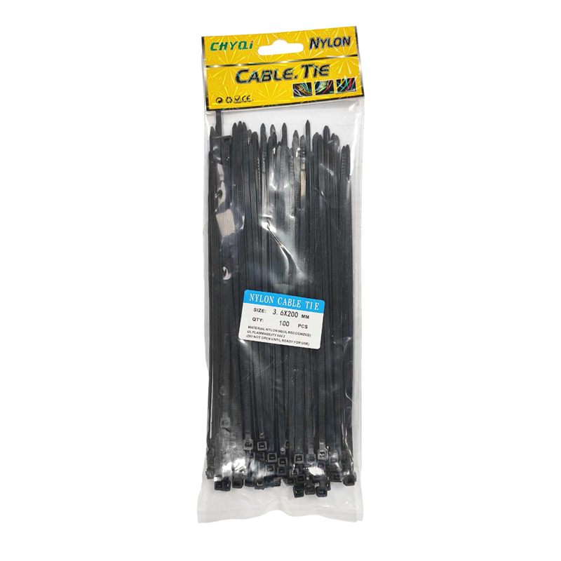 Chyqi Nylon Δεματικά Καλωδίων/ Ταϊράπ 3.6x200mm 100τμχ - Cable ties 100pcs