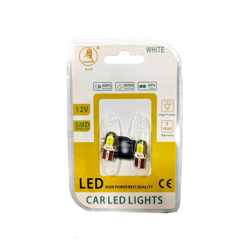 EJC Λάμπες Αυτοκινήτου T10-COB LED 12-24V 2τμχ ψυχρό φως - LED light