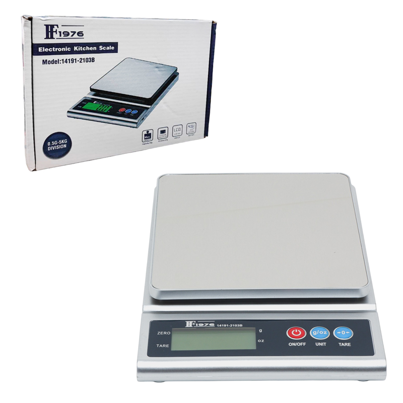 F1976 Ζυγαριά Κουζίνας Ψηφιακή 0.5g-5kg 14191-2103B - Electronic kitchen scale