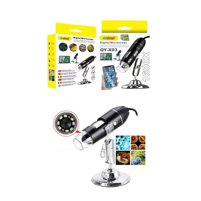 Andowl Ψηφιακό Μικροσκόπιο USB Μονόφθαλμο 1600x QY-X03 - Digital Microscope QY-X03