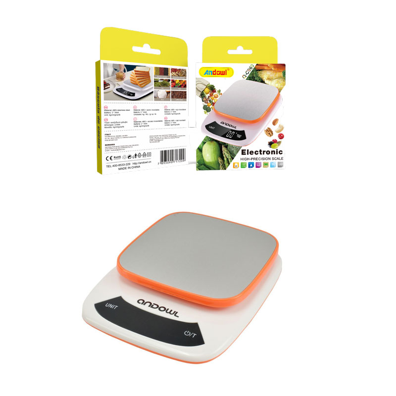 Andowl Ψηφιακή Ζυγαριά Κουζίνας 1gr/3kg Q-C960 - Electronic kitchen scale