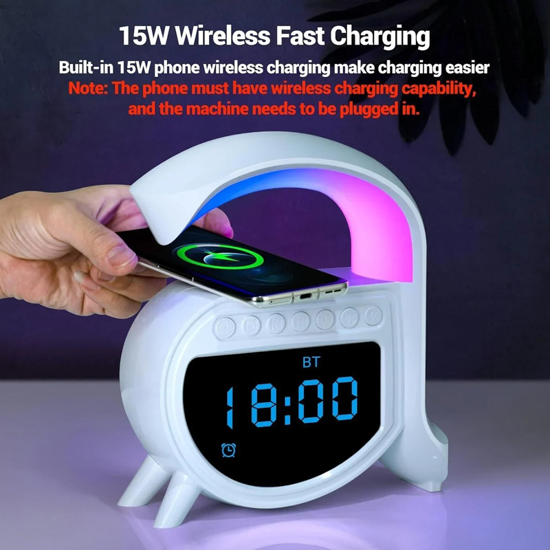 ξυπνητήρι & ρολόι 15W 5A Pro - Wireless Charging Speaker