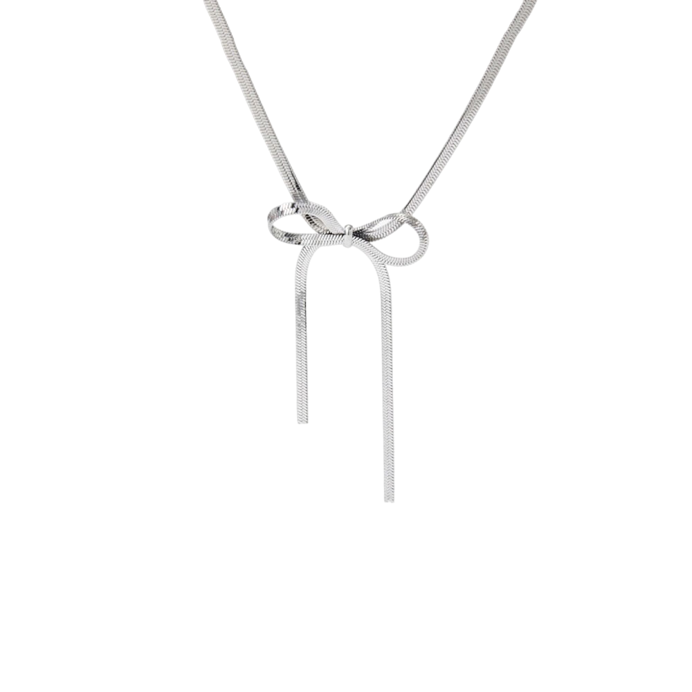 Γυναικείο Ατσάλινο Κολιέ Με Φιογκάκι – Women’s Steel Necklace