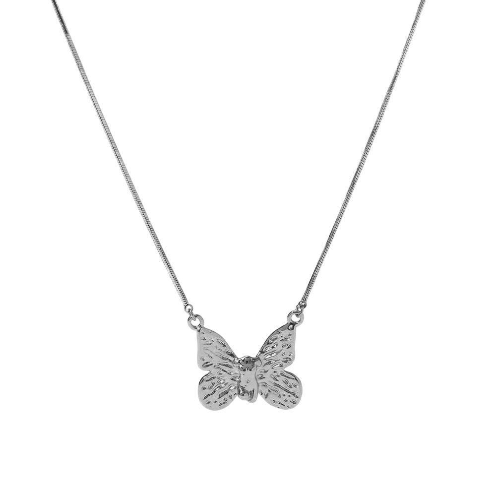 Γυναικείο Ατσάλινο Κολιέ Με Πεταλούδα – Women’s Steel Necklace