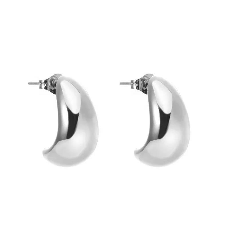 Γυναικεία Ατσάλινα Σκουλαρίκια Καρφωτά - Women's Steel Earrings