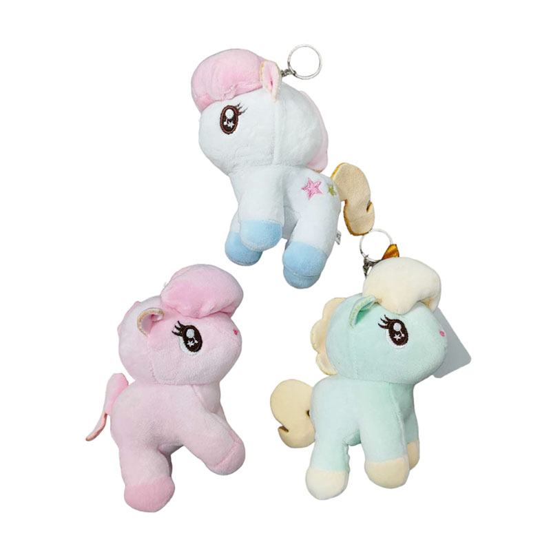 Λούτρινο Μπρελόκ Μονόκερος 15cm - Stuffed Unicorn Keychain