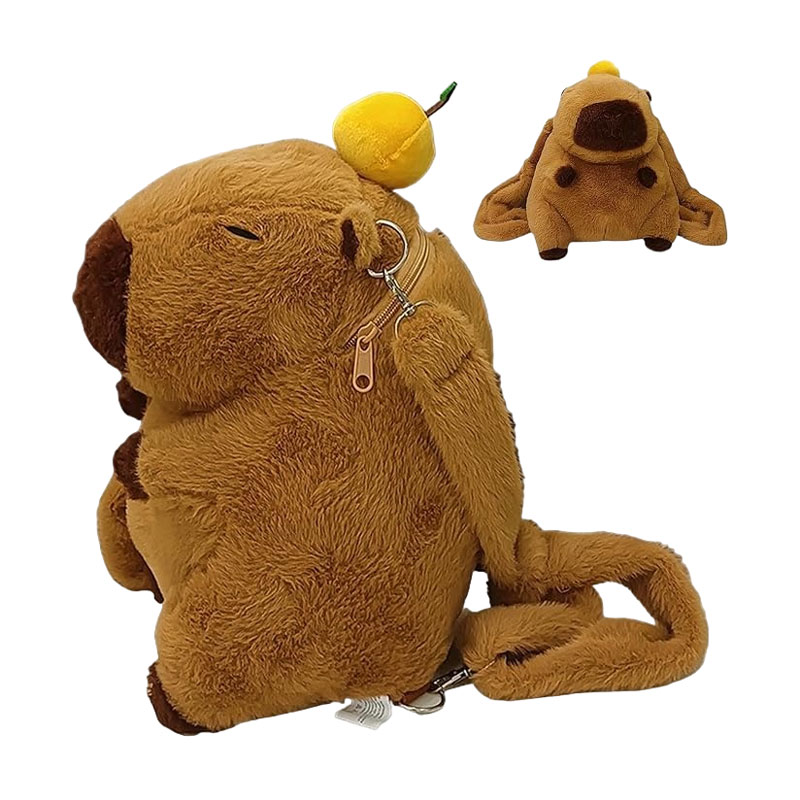 Τσάντα Λούτρινο Καπιμπάρα 30cm - Stuffed Capybara Bag