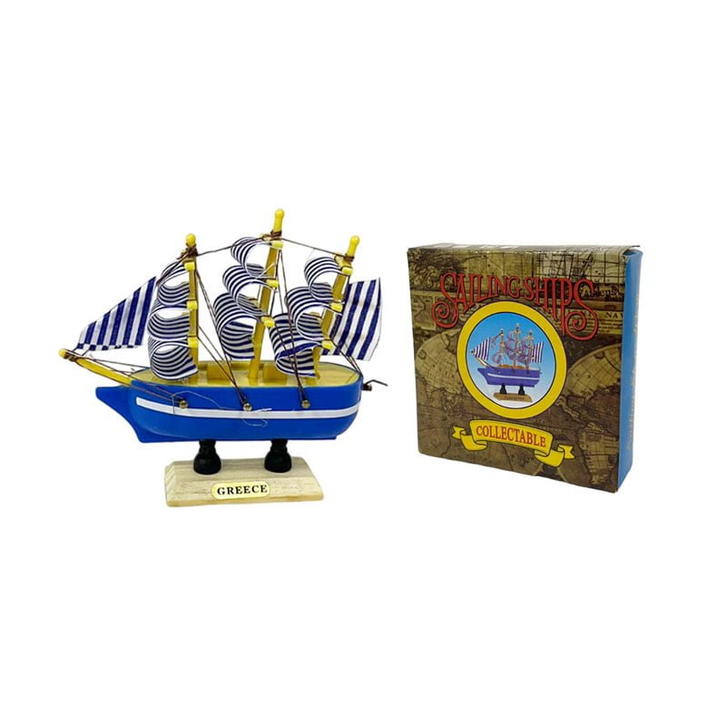 Διακοσμητικό ξύλινο καράβι Greece - Decorative wooden boat Greece