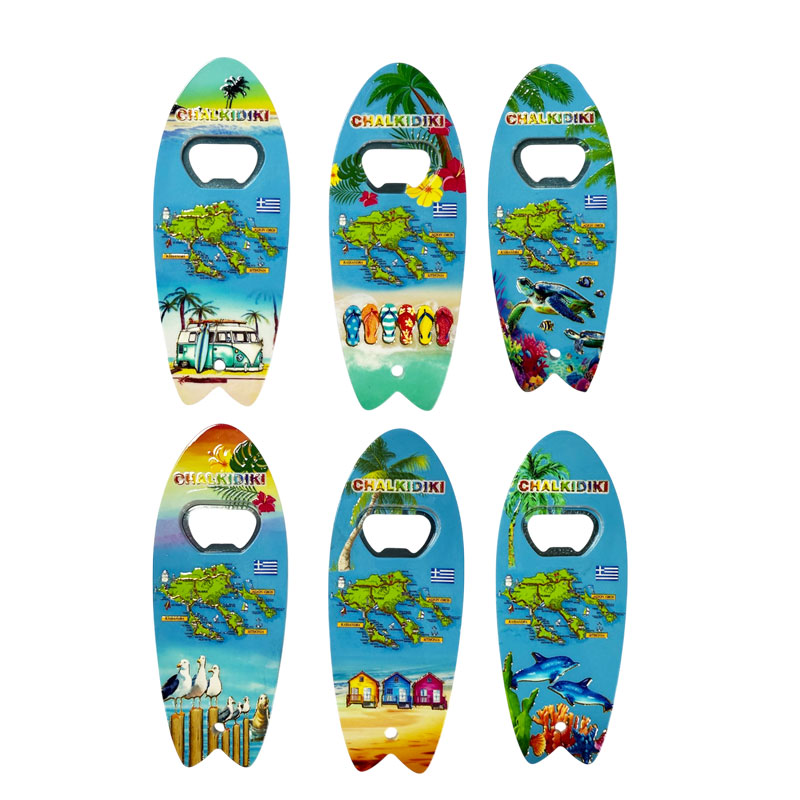 Μαγνητάκι ψυγείου σουβενίρ ανοιχτήρι Chalkidiki- Fridge magnet Chalkidiki