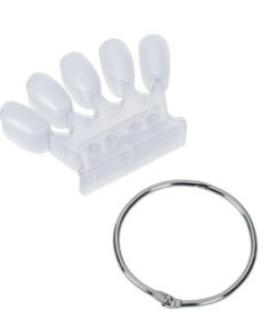 Δειγματολόγιο - Βεντάλια νυχιών Κορώνα 50 Θέσεων Διάφανο - Nail sample crown