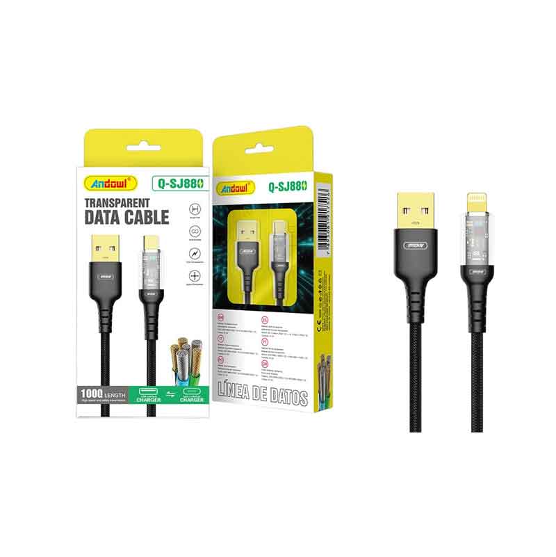 Andowl Καλώδιο δεδομένων TypeC σε USB 1m Q-SJ880 - Data Cable