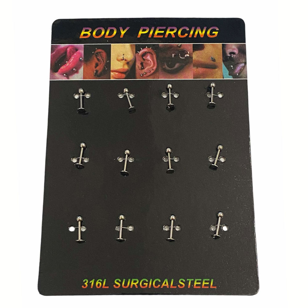 Σετ Ατσάλινα Σκουλαρίκια 12τμχ - Steel Earings Set