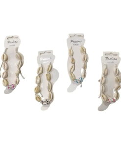 Βραχιόλι ποδιού με κοχύλια 12τεμ – Shell anklet