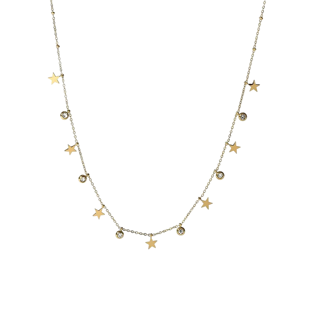 Γυναικείο Ατσάλινο Κολιέ Με Αστεράκια – Women’s Steel Necklace (Αντιγραφή)