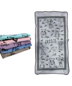 Πετσέτα θαλάσσης Greece Με Γάτες 140x70cm - Beach towel