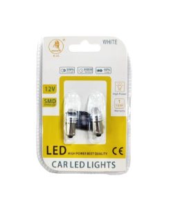 EJC Λάμπες Αυτοκινήτου BA9S-3 SMD 12v 2τμχ ψυχρό φως - LED light