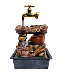 Διακοσμητικό Συντριβάνι Feng Shui - Resin craft bonsai running water ornament