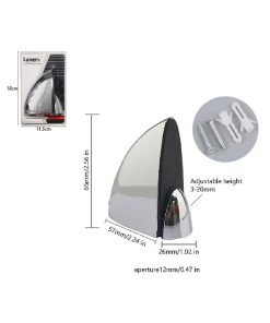 Ρυθμιζόμενες βάση στήριξης γυάλινου ραφιού - Αdjustable glass shelf holder