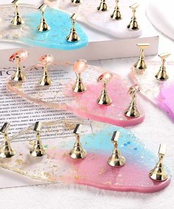 Μαγνητική Βάση Στήριξης για Τιπς Νυχιών - Glitter Powder Gradient Magnetic Nail Stand