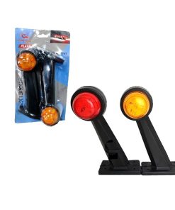 Ζευγάρι Φώτα Όγκου LED Πορτοκαλί-Κόκκινο - LED Volume Lights Orange - Red