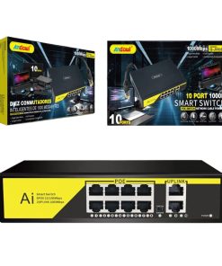 Andowl Q-JH08 Διακόπτης PoE δικτύου 10 θύρες 1000Μ - 10 Port smart switch POE network cable powered