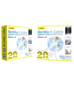 Andowl Καλώδιο δικτύου ethernet 20m 1000MHz U/UTP Cat.5e Q-T141 - Net Work Cable