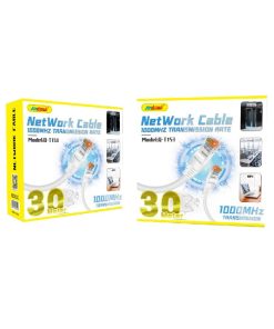 Andowl Καλώδιο δικτύου ethernet 30m 1000MHz U/UTP Cat.5e Q-T153 - Net Work Cable