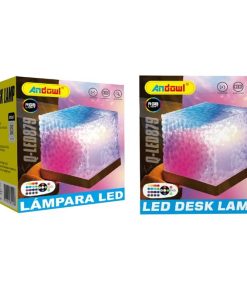 Andowl Επαναφορτιζόμενο Επιτραπέζιο Φωτιστικό RGB με Tηλεχειριστήριο Q-LED879 - LED Desk Lamp Rechargeable