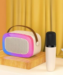 Ksong Artifact Karaoke-V66 Φορητό Ηχείο με Μικρόφωνο για Καραόκε - Karaoke Music Speaker 5W