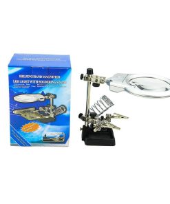 Μεγεθυντικός Φακός με Φως Led και Βάση για Κολλητήρι - Helping Hand Magnifier With Soldering Stand