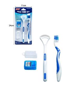 Οδοντόβουρτσα & Θήκη - Νήμα & Καθαριστής Γλώσσας - Oral care kit