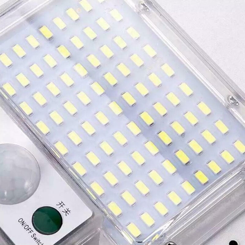 Στεγανό Ηλιακό Φωτιστικό Δρόμου IP65 με Ανιχνευτή Κίνησης, Αισθητήρα Φωτός και Τηλεχειριστήριο σε Ασημί Χρώμα JD-1950 - Image 5