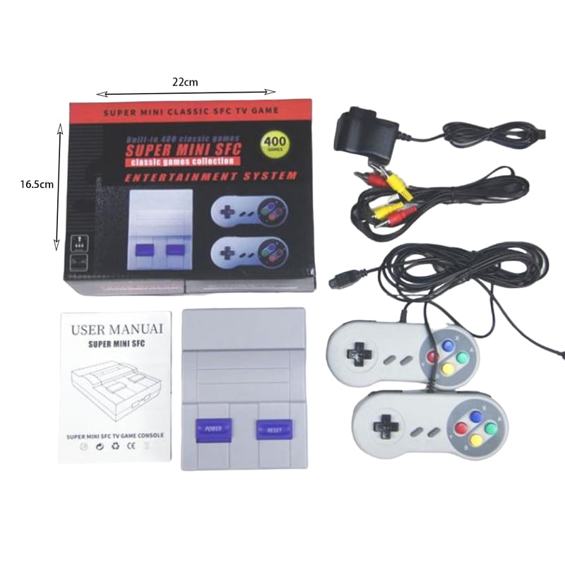 Ηλεκτρονική Παιδική Ρετρό Κονσόλα με 400 Παιχνίδια & 2 Χειριστήρια - Super Mini SFC 400 Games - Image 3