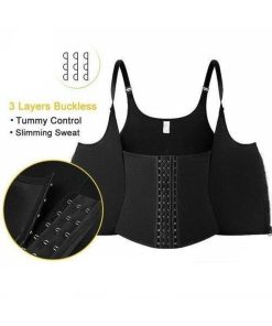 Γυναικείος κορσές μέσης - Adjustable shoulder strap body waist cincher vest