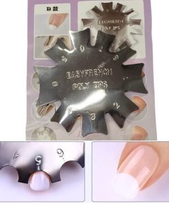 Στένσιλ Γαλλικού Νυχιών Nail Art Easy French – Μεταλλικό καλούπι γαλλικού