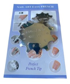 Στένσιλ Γαλλικού Νυχιών Nail Art Easy French – Μεταλλικό καλούπι γαλλικού