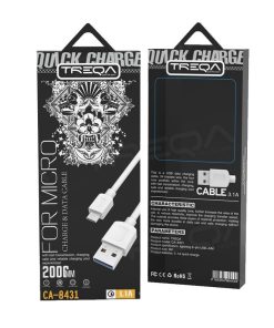 Treqa Καλώδιο γρήγορης φόρτισης Micro 2m CA-8431- Fast Charger Cable