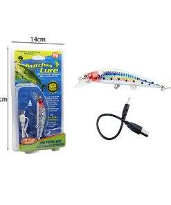 Επαναφορτιζόμενο Τεχνητό Δόλωμα Ψαράκι με Δόνηση και Φωτισμό LED – Twitching Lure