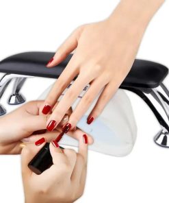 Arm rest manicure με χώρο υποδοχής συσκευής πολυμερισμού - Manicure leather and pillow hand rest