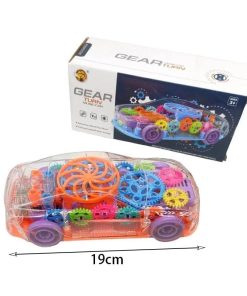 Παιδικό παιχνίδι αμάξι με μουσική και φως 3+ - Gear turn music car for kids